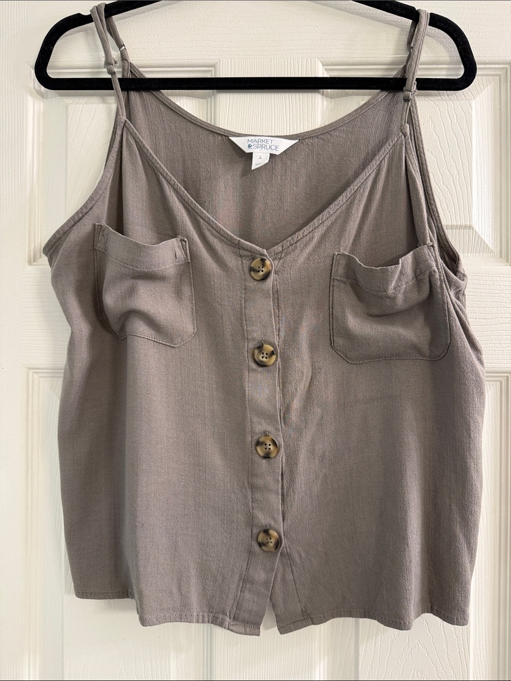 Market & Spruce for Stitch Fix Button-Front Camisole Tank - Size L